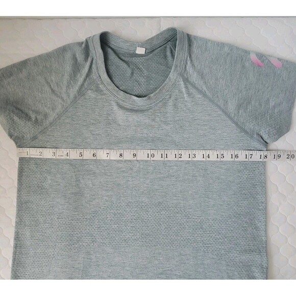 Lululemon x Peloton Light Green Swiftly Tech Short Sleeve Tee Top Size 6 T-Shirt - Picture 4 of 14